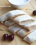 Лаваш с начинкой из куриной печени