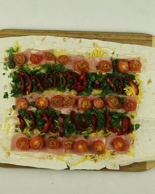 Лаваш с начинкой в духовке