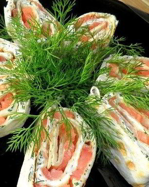 Лаваш с семгой