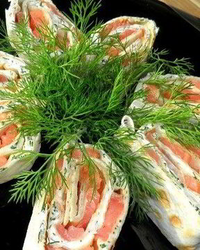 Лаваш с семгой