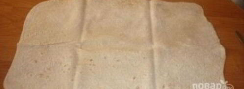 лаваш с шампиньонами и сыром. Шаг 4