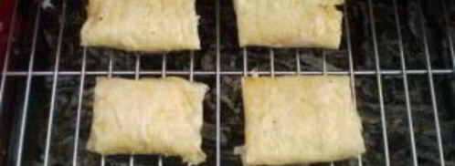 лаваш с сыром и помидорами на костре. Шаг 5