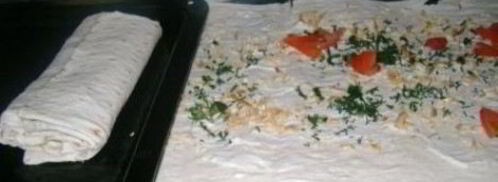 лаваш с сыром в духовке. Шаг 3