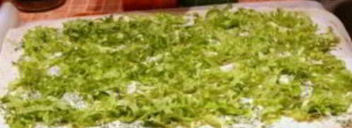 лаваш с ветчиной и плавленым сыром. Шаг 5