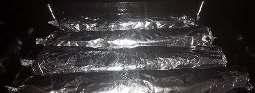 лаваш, запеченный с тунцом, помидорами и сыром. Шаг 6