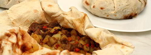 мясо в армянском лаваше. Шаг 9