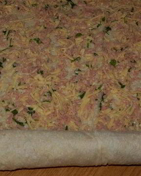 Начинка для лаваша с ветчиной