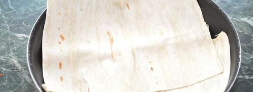 овощи, запеченные на лаваше. Шаг 2