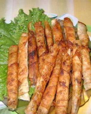 Палочки из лаваша с сыром