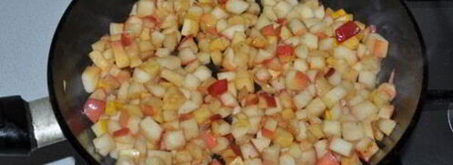 рулет с яблоками из лаваша. Шаг 2