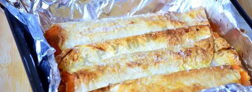 вертуты с тыквой из лаваша. Шаг 10