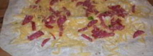 закуска из лаваша с корейской морковкой. Шаг 2