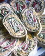 Закуска из лаваша с мясным фаршем