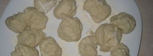 фокачча из шариков с сыром и оливками. Шаг 5