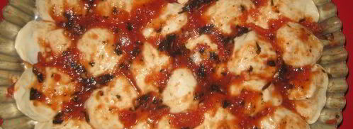 фокачча из шариков с сыром и оливками. Шаг 10