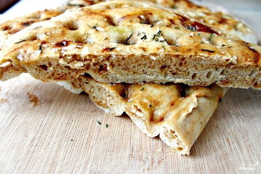 Рецепт фокачча с кунжутом