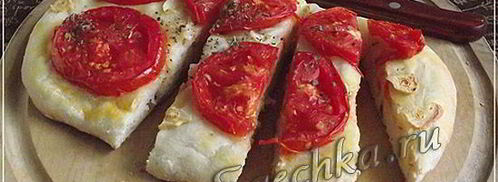 лепешки с луком и помидорами. Шаг 5