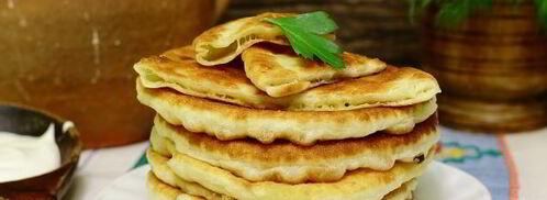 лепешки с сыром дрожжевые. Шаг 10