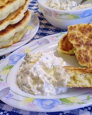 Лепешки с творогом диетические