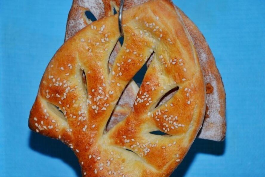 Рецепт лепешки сдобные фугассы