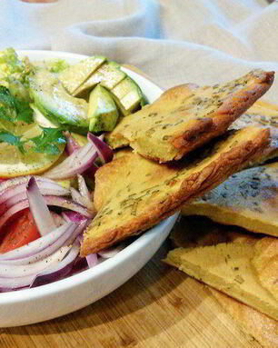 Сокка лепешка из нутовой муки