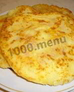 Сырные лепешки на кефире с ветчиной