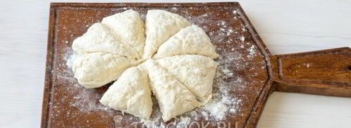 сырные лепешки с ветчиной. Шаг 7