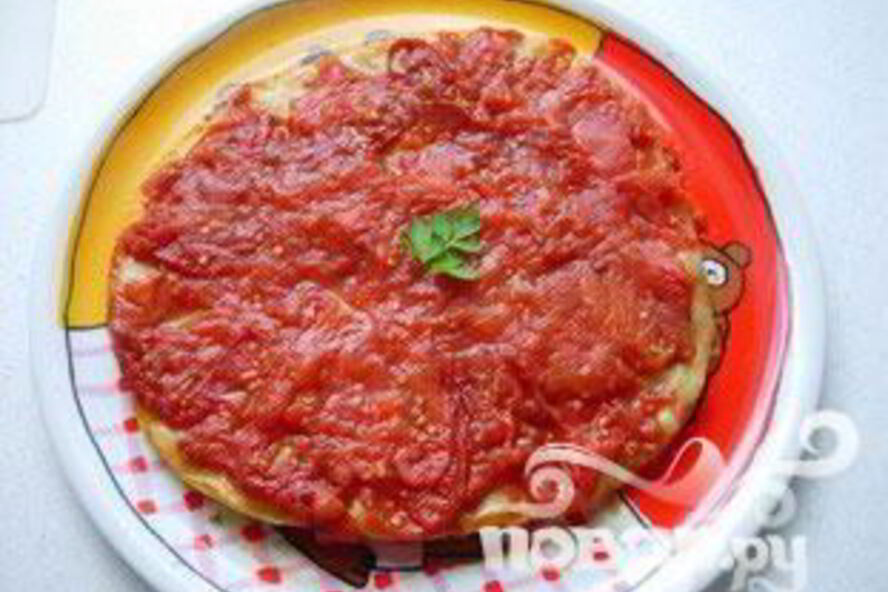 Рецепт томатная лепешка