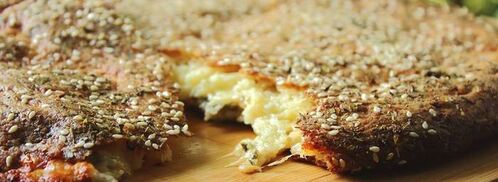 творожная лепешка с начинкой из сыра. Шаг 5