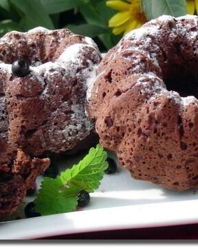 Черничные маффины с черникой