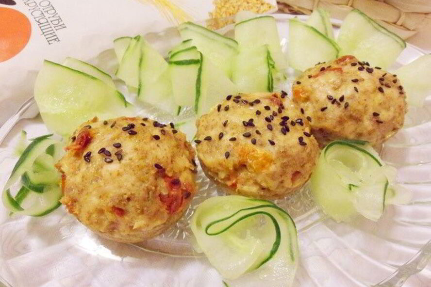 Рецепт куриные маффины с отрубями