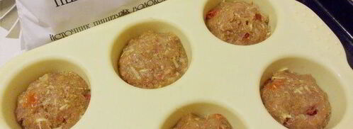 куриные маффины с отрубями. Шаг 8