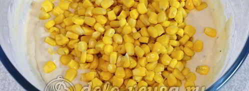 маффины с кукурузой и зеленью. Шаг 4