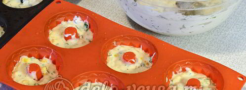 маффины с кукурузой и зеленью. Шаг 6