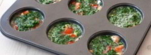 маффины с помидорами и шпинатом. Шаг 2