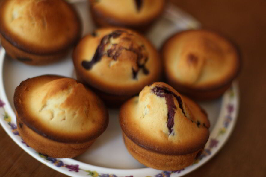 Рецепт маффины с целой голубикой