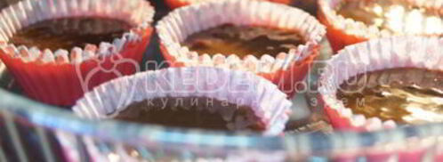 маффины с вишней и шоколадом. Шаг 11