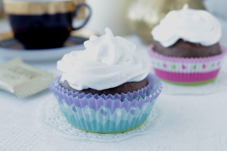 Рецепт маффины с зефирным кремом