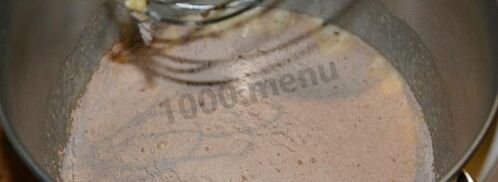 шоколадно-банановые маффины мишка барни. Шаг 7