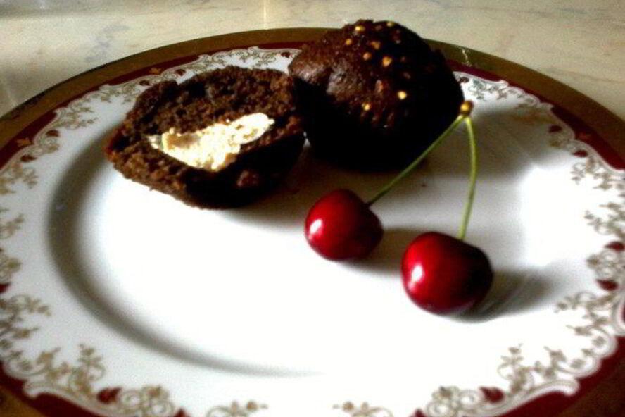 Рецепт шоколадные маффины с маскарпоне