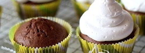 шоколадные маффины с зефирным кремом. Шаг 4