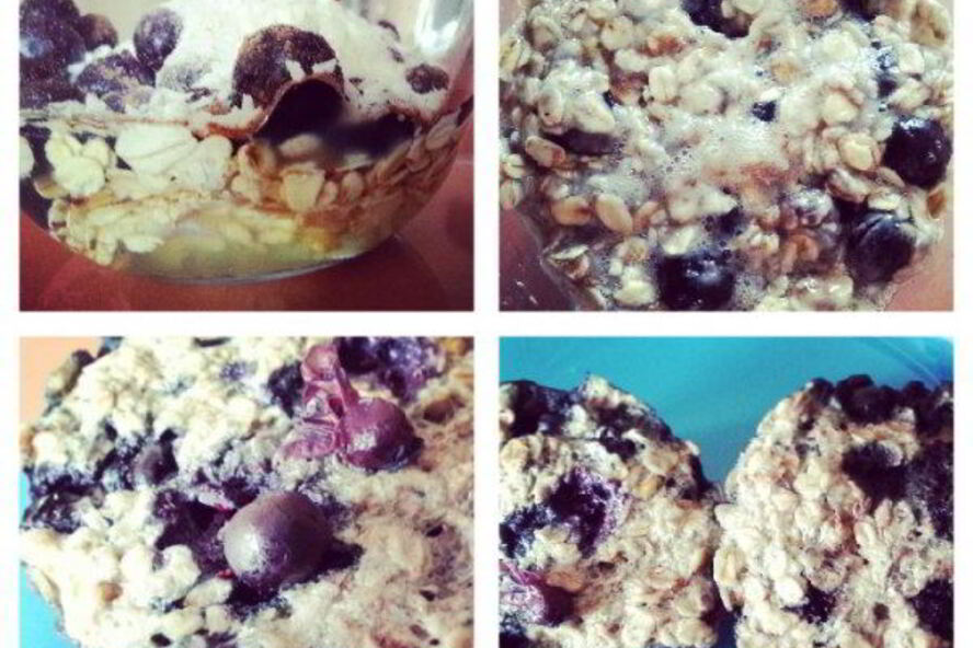 Рецепт ягодные маффины из овсяных хлопьев