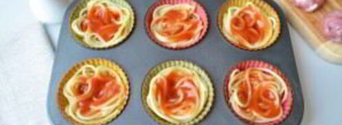 закусочные маффины гнезда. Шаг 3