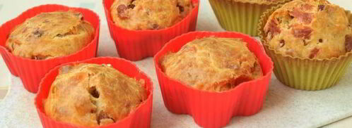 закусочные маффины с колбасой и сыром. Шаг 6