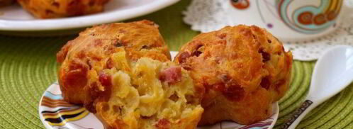 закусочные маффины с колбасой и сыром. Шаг 7