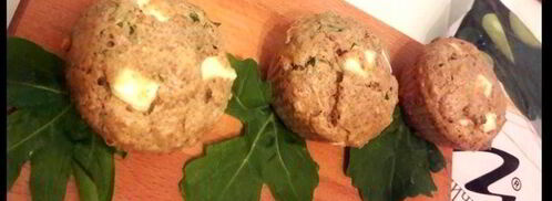 закусочные маффины с руколой и фетой. Шаг 4