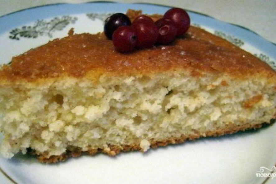 Рецепт манник на кефире без яиц