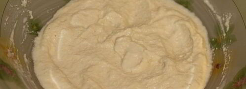 манник на кефире с яблоками. Шаг 3