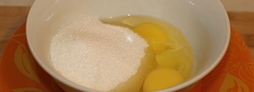 манник на кефире с яблоками. Шаг 4