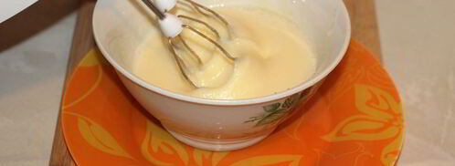 манник на кефире с яблоками. Шаг 5